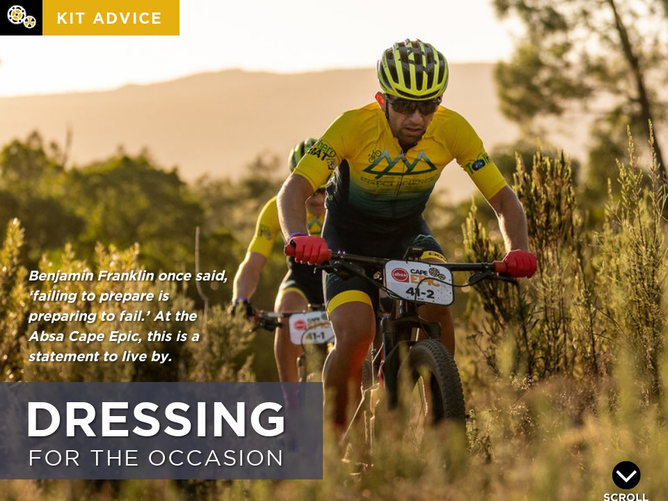 Ciovita: Dressing for the Occasion - 2022 Absa Cape Epic Chapter 2