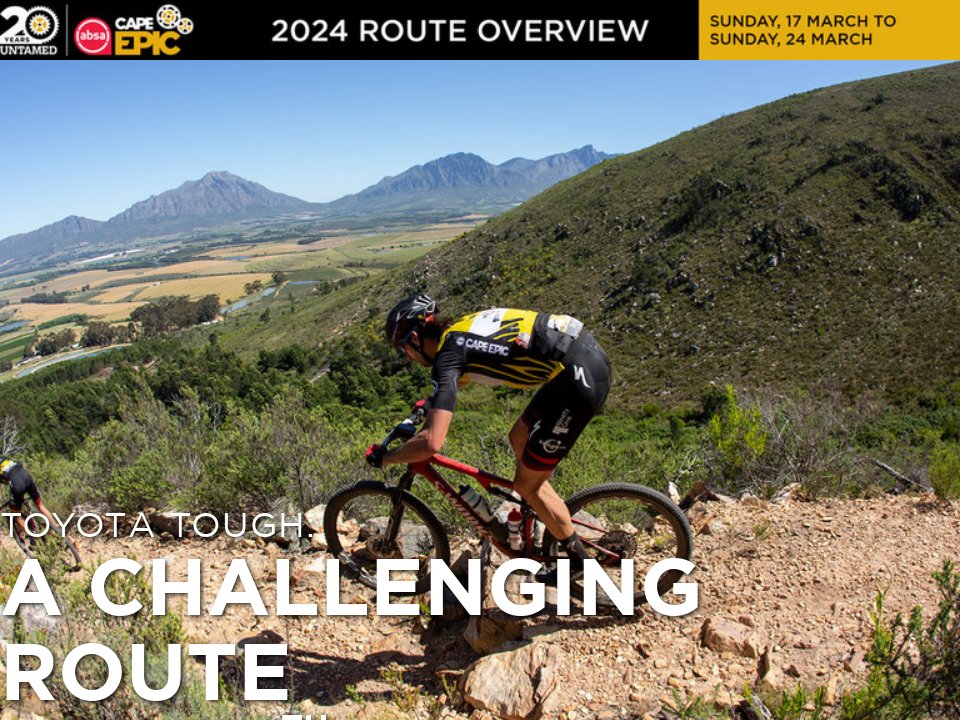 2024 Route Overview 2024 Absa Cape Epic Chapter 1