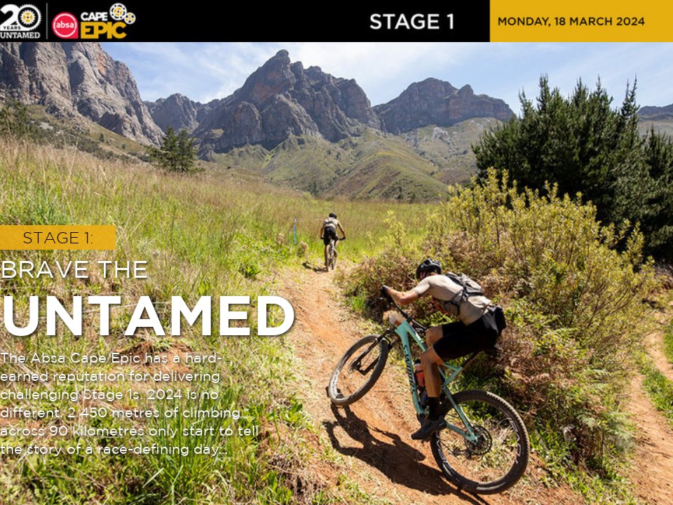 2024 Route Overview 2024 Absa Cape Epic Chapter 1